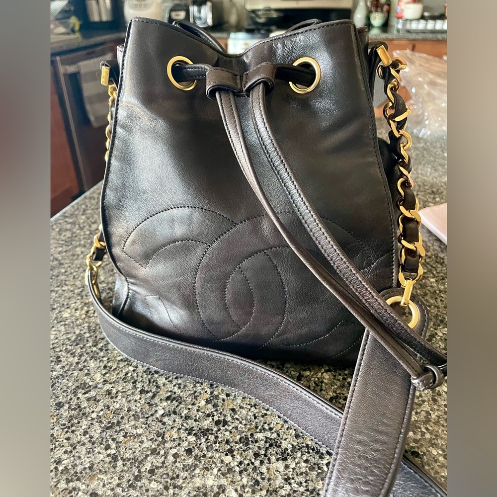Authentic Vintage Chanel Bucket Bag